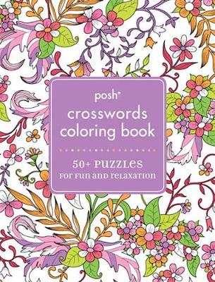 Book cover for Posh Crosswords Adult Coloring Book