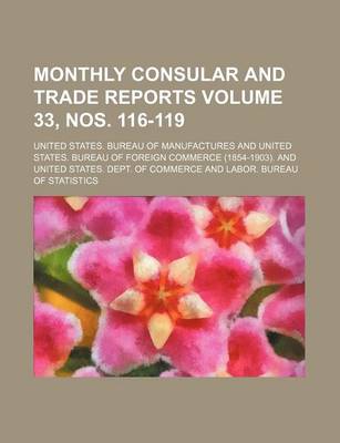 Book cover for Monthly Consular and Trade Reports Volume 33, Nos. 116-119