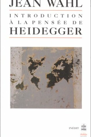 Cover of Introduction a Pensee de Heidegger