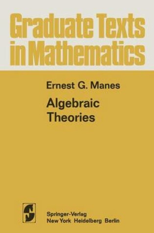 Cover of Algebraic Theories