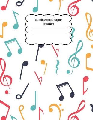 Book cover for Music Sheet Paper (Blank)