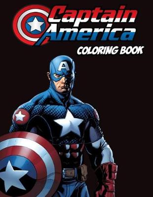 Book cover for Captain America Coloring Book