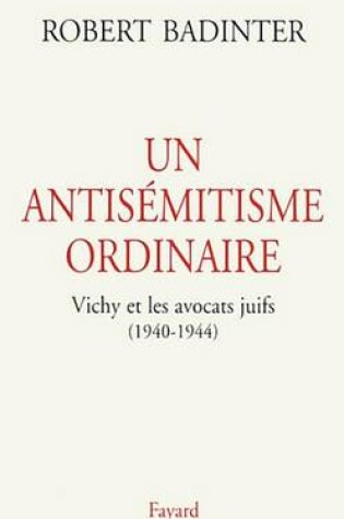Cover of Un Antisemitisme Ordinaire
