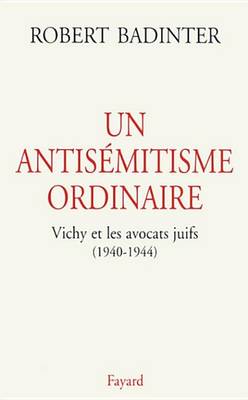 Book cover for Un Antisemitisme Ordinaire