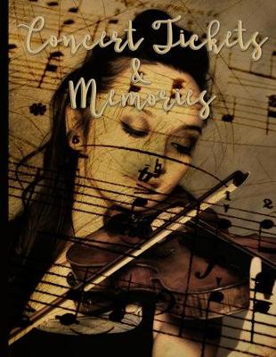 Book cover for Woman Playing Violin Against Sheet Music Background