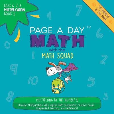 Book cover for Page a Day Math Multiplication Book 1