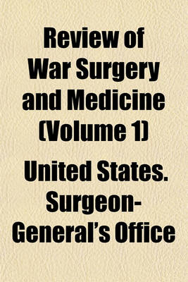 Book cover for Review of War Surgery and Medicine Volume 1