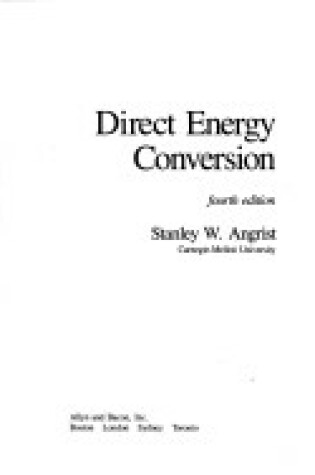 Cover of Direct Energy Conversion