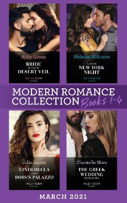 Book cover for Modern Romance March 2021 Books 1-4