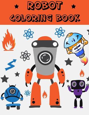 Book cover for Robot Coloring Book