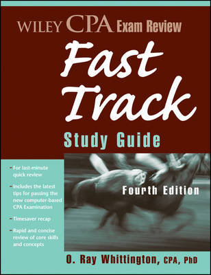 Book cover for Wiley CPA Exam Review Fast Track Study Guide