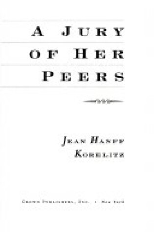 Cover of A Jury of Her Peers