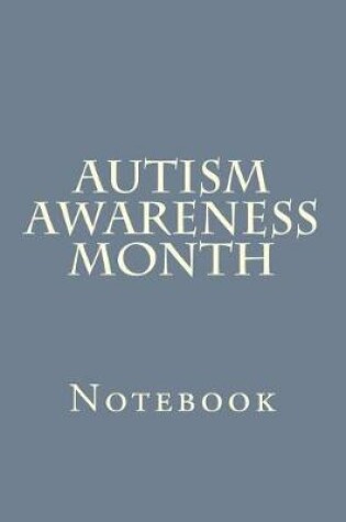 Cover of Autism Awareness Month