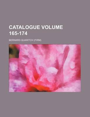 Book cover for Catalogue Volume 165-174