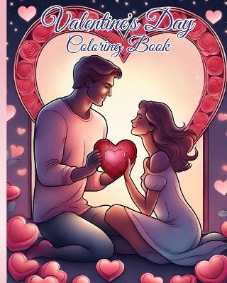 Book cover for Valentine's Day Adult Coloring Book