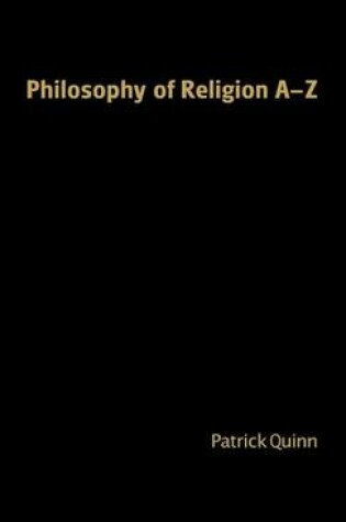 Cover of Philosophy of Religion A-Z