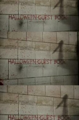 Cover of Halloween scream creative journal guest Book