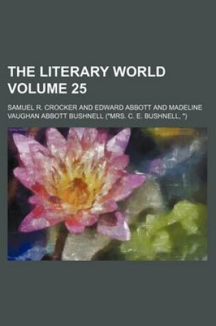 Cover of The Literary World Volume 25