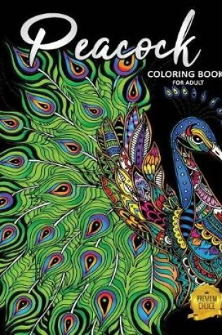 Cover of Peacock Coloring Books for Adults