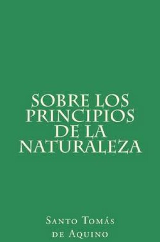 Cover of Sobre Los Principios de La Naturaleza
