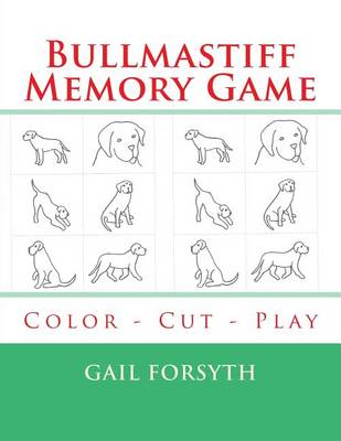 Book cover for Bullmastiff Memory Game