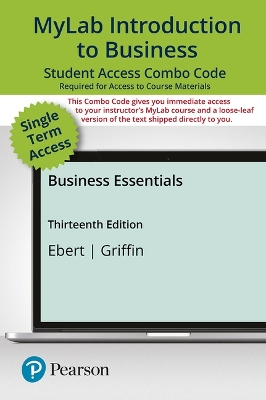 Book cover for Mylab Biz with Pearson Etext -- Combo Access Card -- For Business Essentials