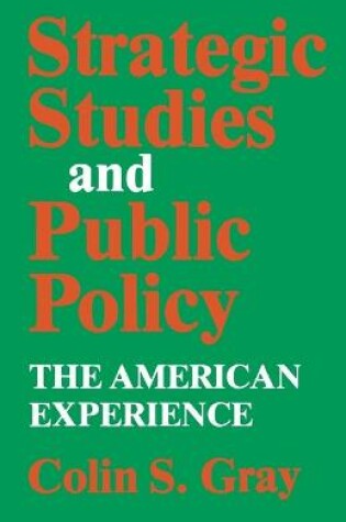 Cover of Strategic Studies and Public Policy