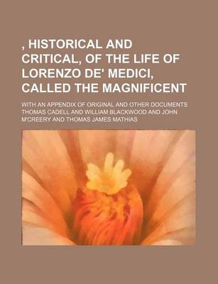 Book cover for Illustrations of the Life of Lorenzo de' Medici