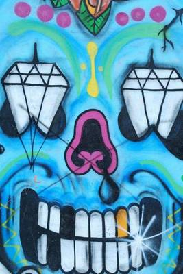 Book cover for A Cool Diamond Eyed Graffiti Skull in London, England