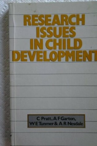 Cover of Research Issues in Child Development