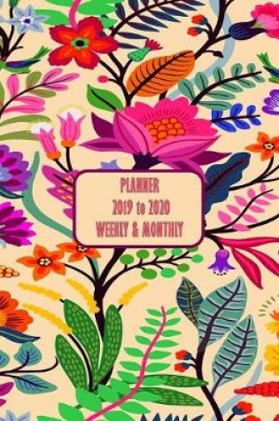 Cover of Academic Planner Daily 2019 to 2020 Floral Garden Design