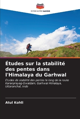 Book cover for Études sur la stabilité des pentes dans l'Himalaya du Garhwal