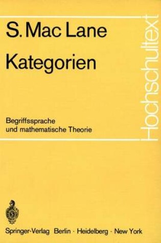Cover of Kategorien