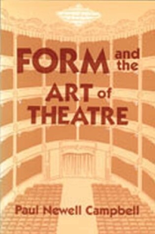 Cover of Form & the Art of Theatre