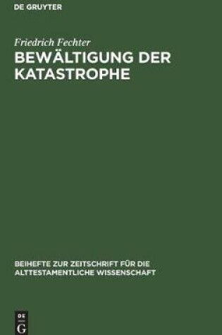 Cover of Bewaltigung der Katastrophe