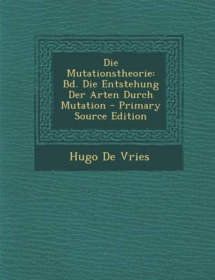 Book cover for Die Mutationstheorie