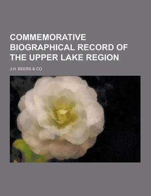 Book cover for Commemorative Biographical Record of the Upper Lake Region