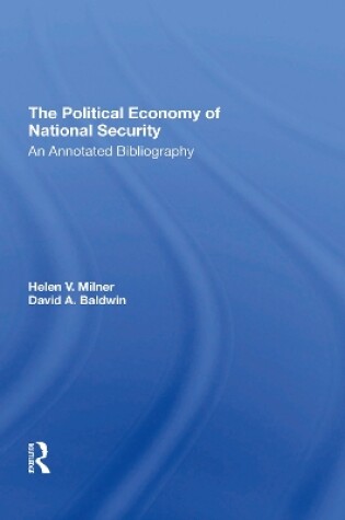 Cover of The Political Economy Of National Security