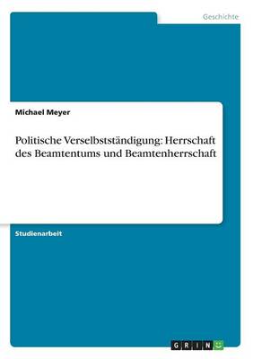Book cover for Politische Verselbststandigung