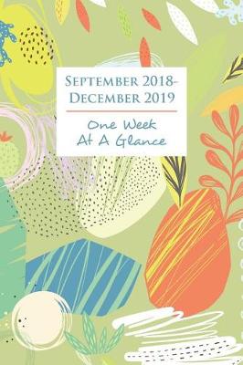 Book cover for September 2018 - December 2019 One Week At A Glance