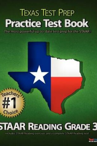 Cover of Texas Test Prep Practice Test Book Staar Reading Grade 3