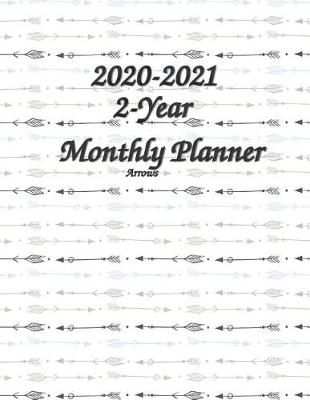 Cover of 2-Year Monthly Planner 2020-2021 Arrows 8.5x11