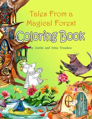 Book cover for Tales From a Magical Forest Coloring Book
