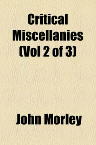 Cover of Critical Miscellanies (Vol 2 of 3)