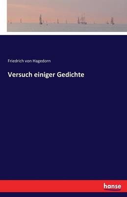 Book cover for Versuch einiger Gedichte