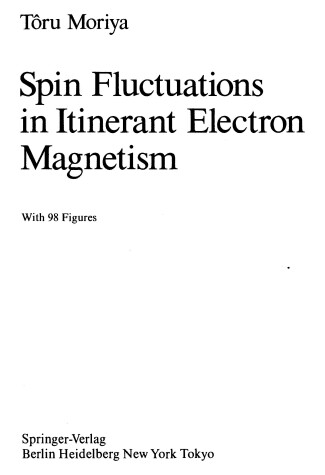 Cover of Spin Fluctuations in Itinerant Electron Magnetism