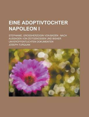 Book cover for Eine Adoptivtochter Napoleon I; Stephanie, Grossherzogin Von Baden