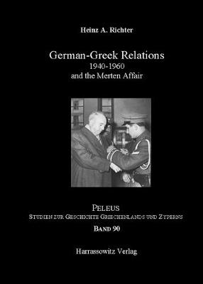 Book cover for German-Greek Relation 1940-1960