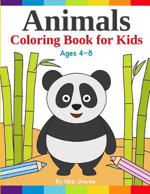 Book cover for Animals Coloring Book for kids