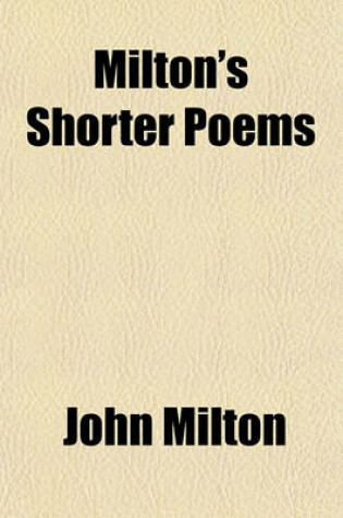 Cover of Milton's Shorter Poems